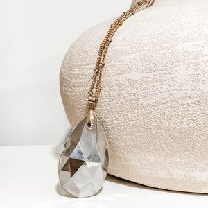 Long Pendant Gold Necklace